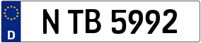 Trailer License Plate
